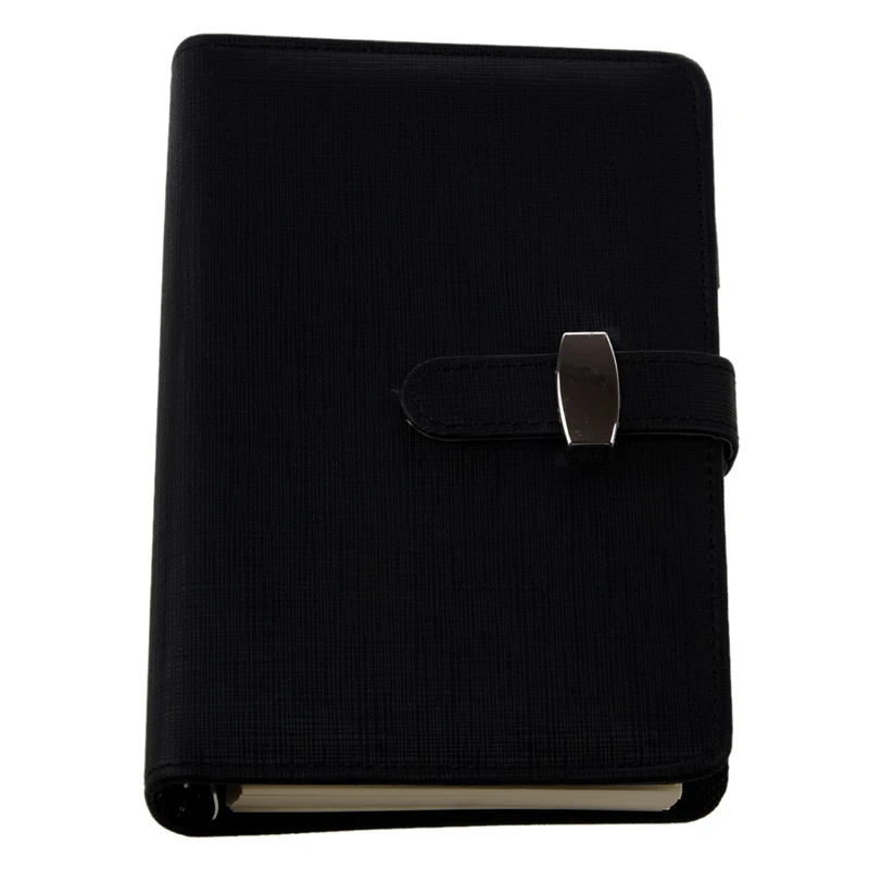 Модный карманный органайзер кожаный ежедневник Filofax черный