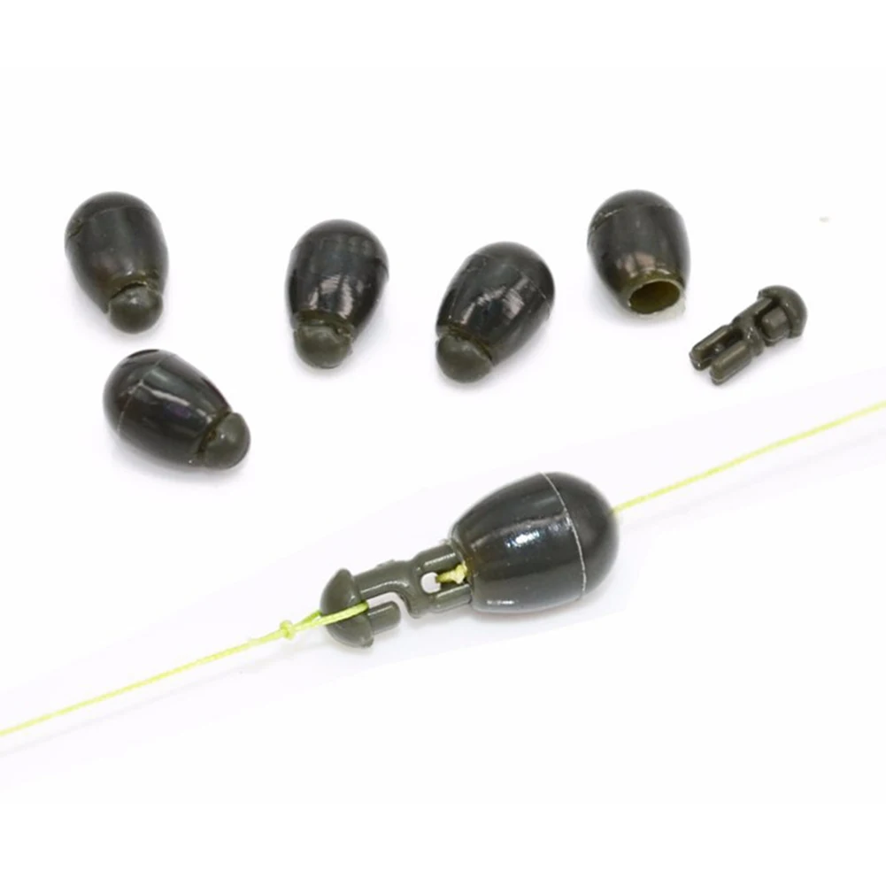 25pcs Quick Change Beads Carp Connectors Terminal Tackle Method Feeder Match Fishing Green Tools | Спорт и развлечения