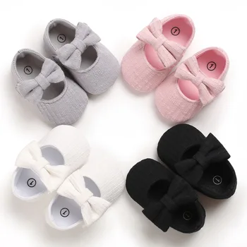 

Spring 0-18M Baby Girls Retro Toddlers Prewalkers Cotton Shoes Infant Soft Bottom First Walkers New Arrival