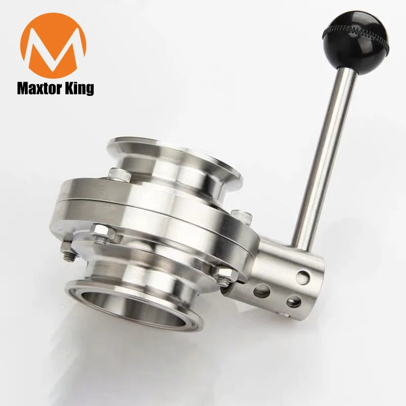 

MK 1-1/2" 38mm SS304 Stainless Steel Sanitary 1.5" Tri Clamp Butterfly Valve Homebrew Beer Dairy Product