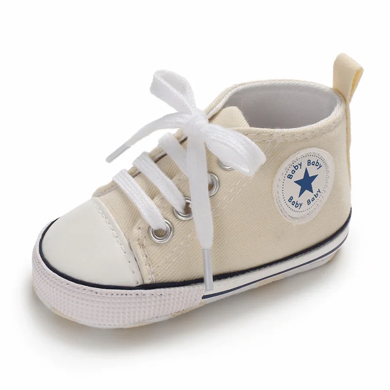Babyshoes на возраст от 0 до 18 месяцев, детская обувь унисекс мягкая подошва, для тех, кто только начинает ходить, детские мокасины противоскользящая Повседневное звезды кеды детские туфли - Цвет: A15