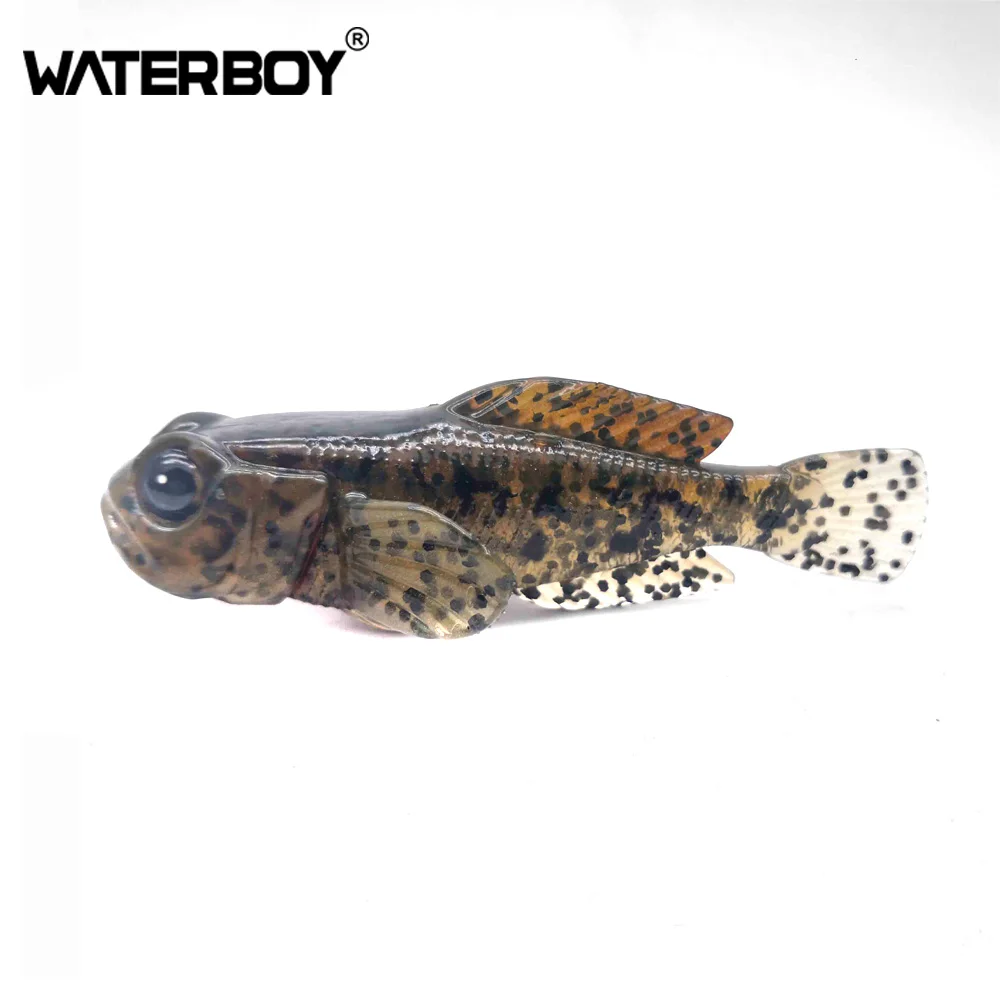 

5pcs/pack 75mm 9.3g Goby Paddle Tail Soft Swimbait 0.33oz 3inch Fish baits Finest Detailed Softbait soft Fishing Lure