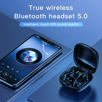 

TWS Bluetooth 5.0 waterproof wireless bluetooth headset small bluetooth headset noise canceling headset for Xiaomi Huawei phones