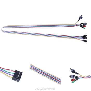 

65cm Desktop Computer PC Case Power On Reset Switch Cable With HDD LED Light N09 20 Dropshipping
