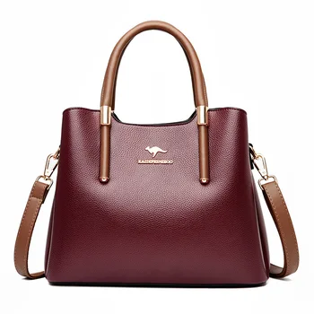 

Leather Casual Crossbody Bags for Women 2020 Ladies Luxury Designer Tote Handbag Top-Handle High Quality Shoulder Bag Sac A Main