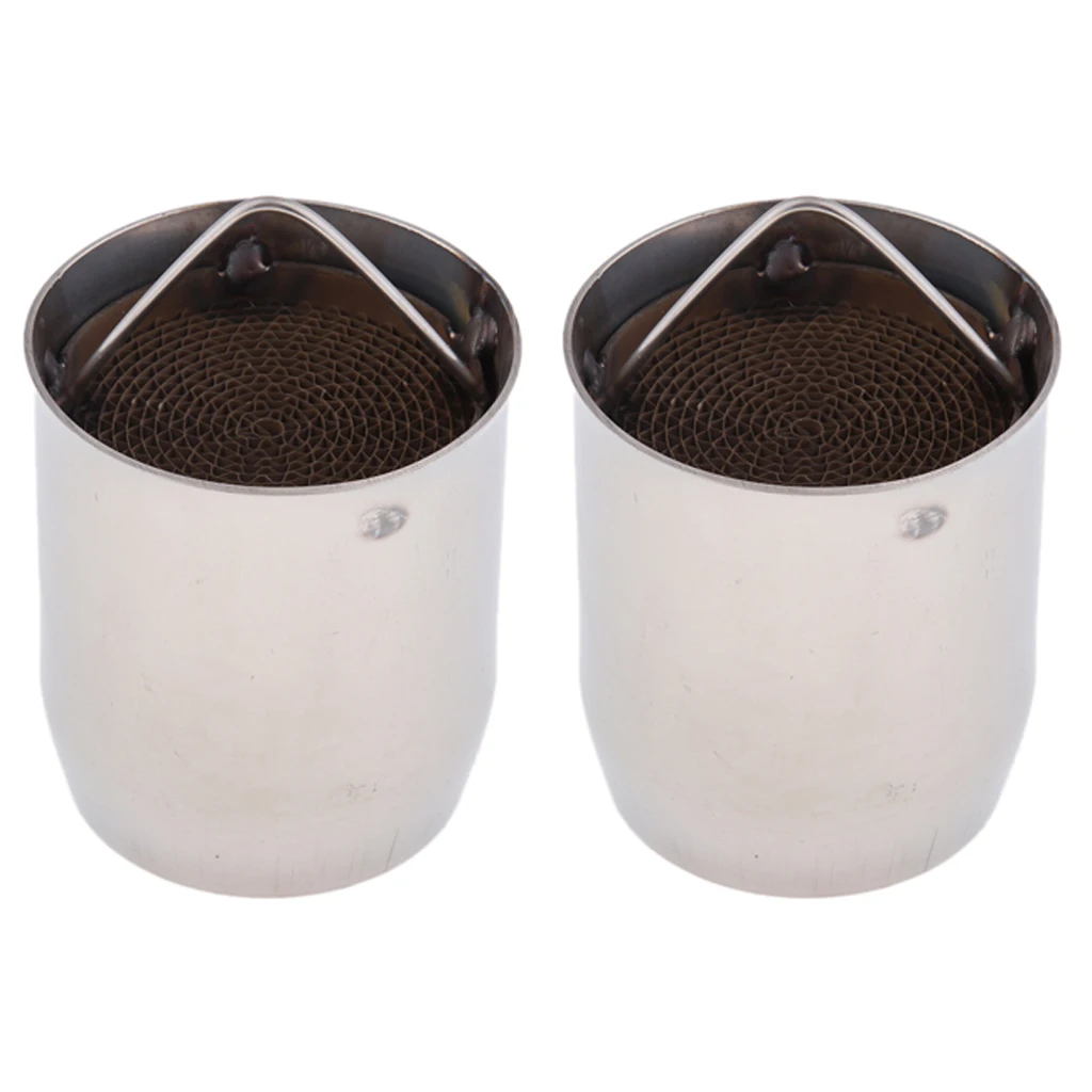 MagiDeal 2 Pcs 60mm Moto Exhaust Pipe Can DB Killer Silencer Muffler Baffle