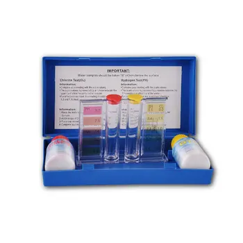 

Practical Tools Water Quality Test Kit Portable Reagent Home PH Chlorine Testing Swimming Pool Hydrotool Hydroponics Aquarium