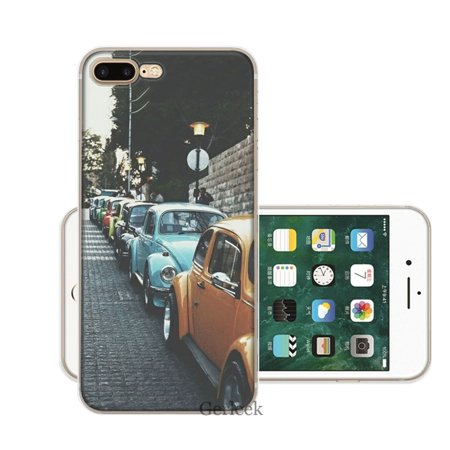 Чехол для мобильного телефона iPhone 11 Pro 6 6s 7 8 P Lus iPhone XR X XS Max 5 5S SE Shell винтажный VW Beetle для Coque жесткий чехол - Цвет: H2