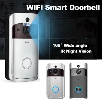 

Home WiFi Smart Video Doorbell M7 Low Power Remote Alarm Security IR Intercom For Apartments Camera Voice 1080P Wireless E4A0