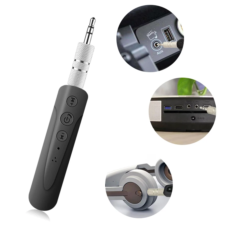 Hands-Free Беспроводной Bluetooth приемник V4.2 3,5 мм Jack с разъемом подачи внешнего сигнала Aux приемник адаптер музыкальный ресивер с Bluetooth для автомобиля Динамик