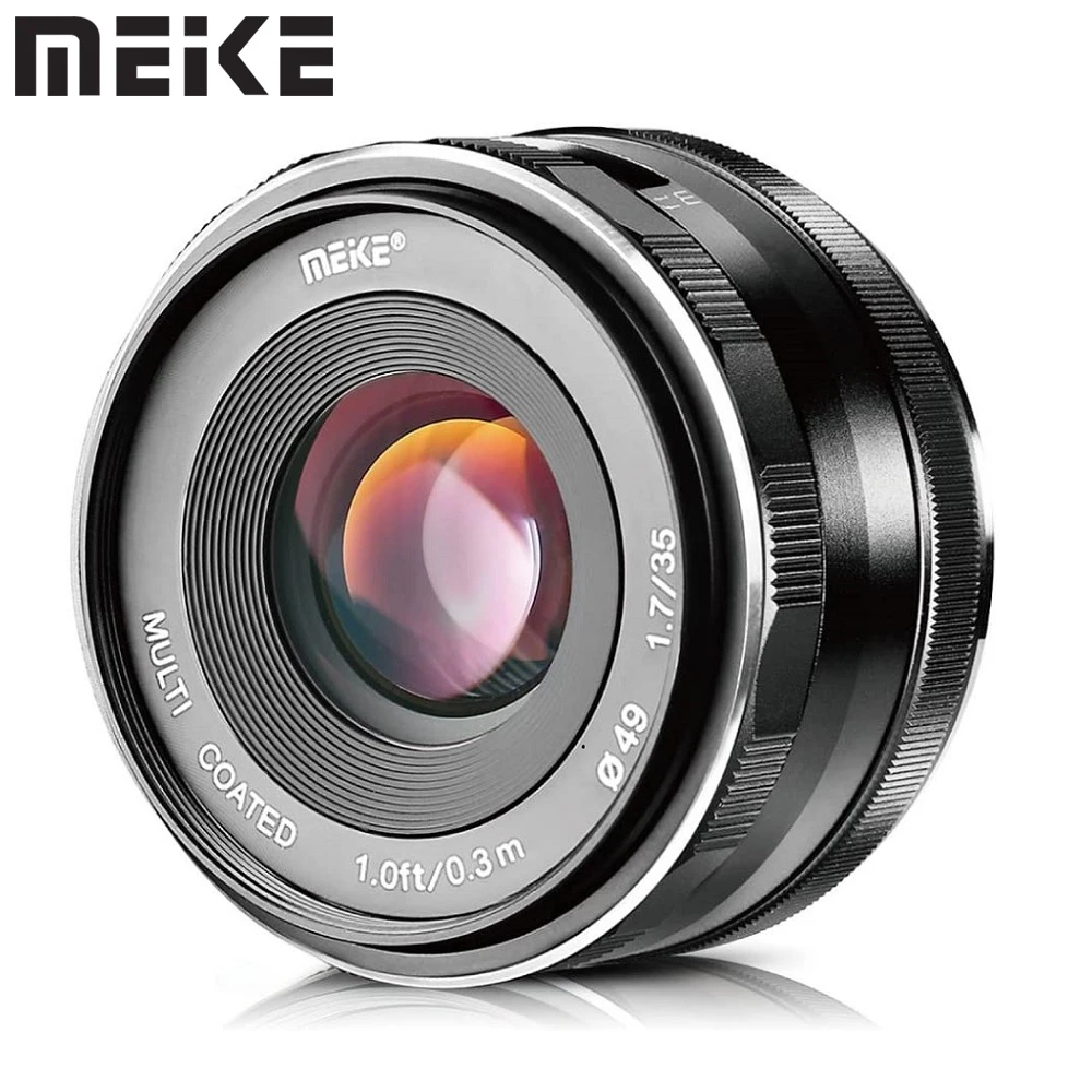 Meike 35 мм f1.7 Большая диафрагма ручная фокусировка объектив для Sony E Mount NEX 3 3N 5 5T 5N 6 7