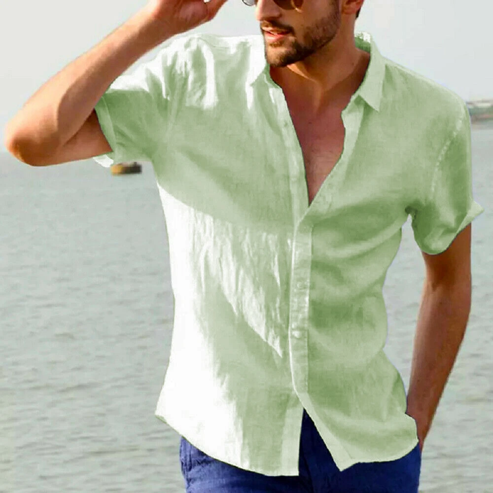 Mens plus size button down shirt Clearance