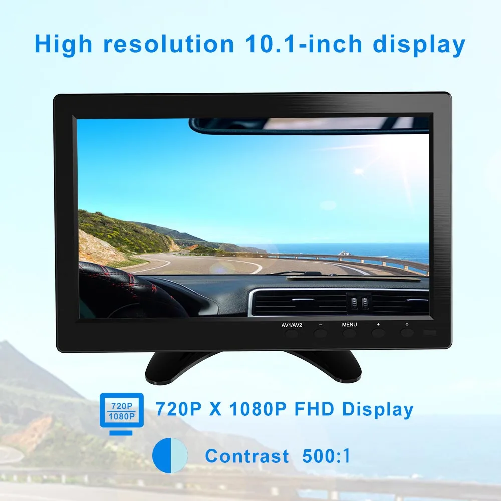 Портативный дисплей FSU 1024*600 ЖК монитор с полным обзором HDMI VGA AV промышленный