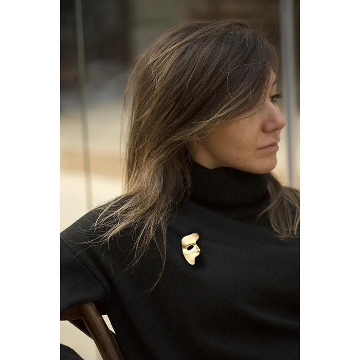 Невечный чудо милый половина лица брошь клоун Pin Bijoux Платье Поп Boho рождественские подарки для женщин модные аксессуары 4567
