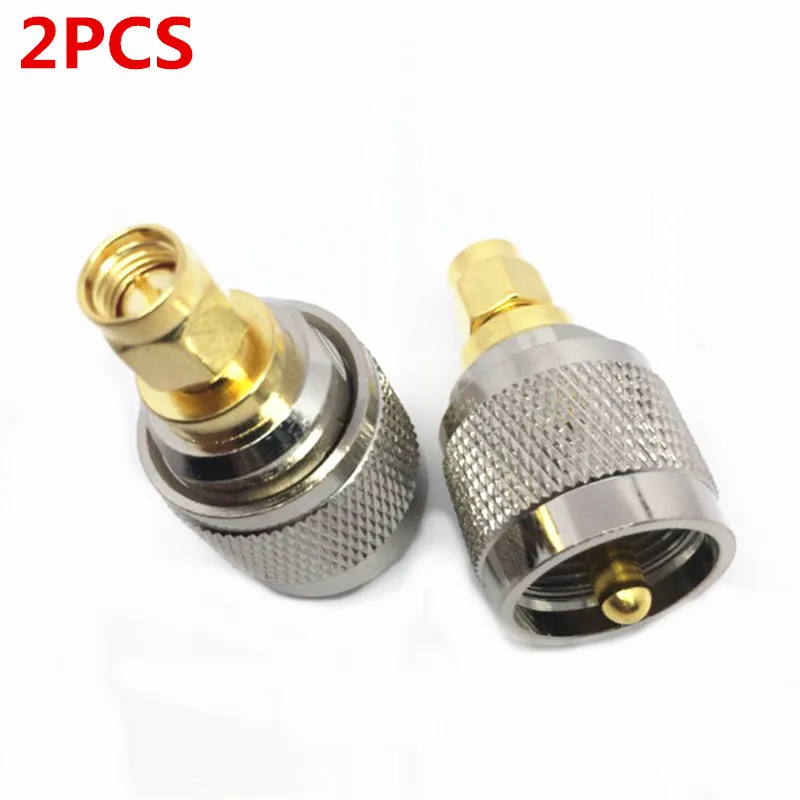 

2PCS Interphone on-board adapter UHF to SMA SL16/M to SMA-M