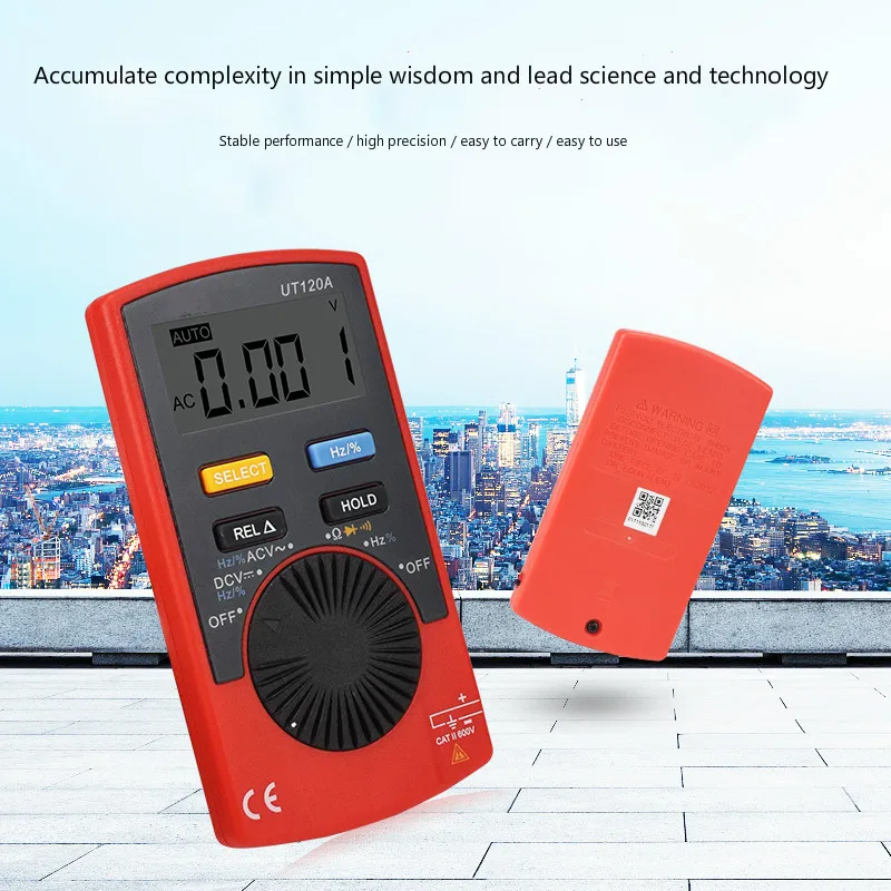 Ut120a, карманный цифровой мультиметр, автоматический цифровой дисплей