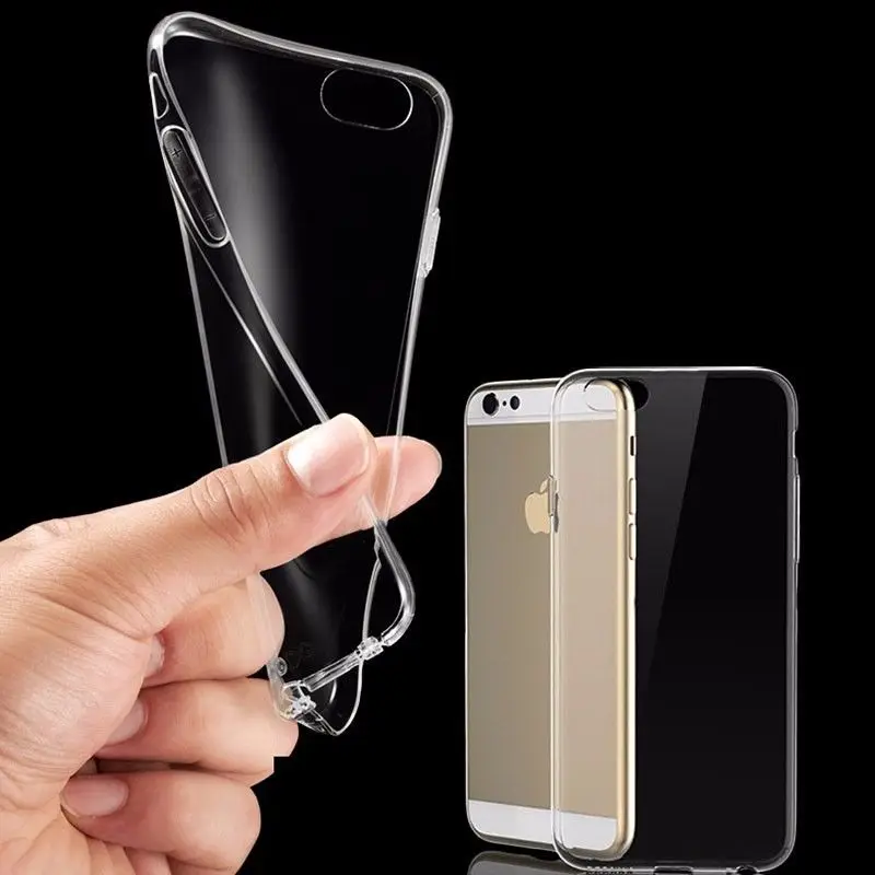 

Transparent Ultra Thin Soft TPU Phone Case For iPhone XS MAX XR X 6 6S Plus Clear Protective Case For iPhone 8 7 Plus Coque