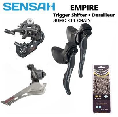SENSAH EMPIRE 2x11 speed, 22s Road Groupset, переключения передач+ задние переключатели+ передние Переключатели 5800, R7000 Cassette11-28T+ цепь KMC