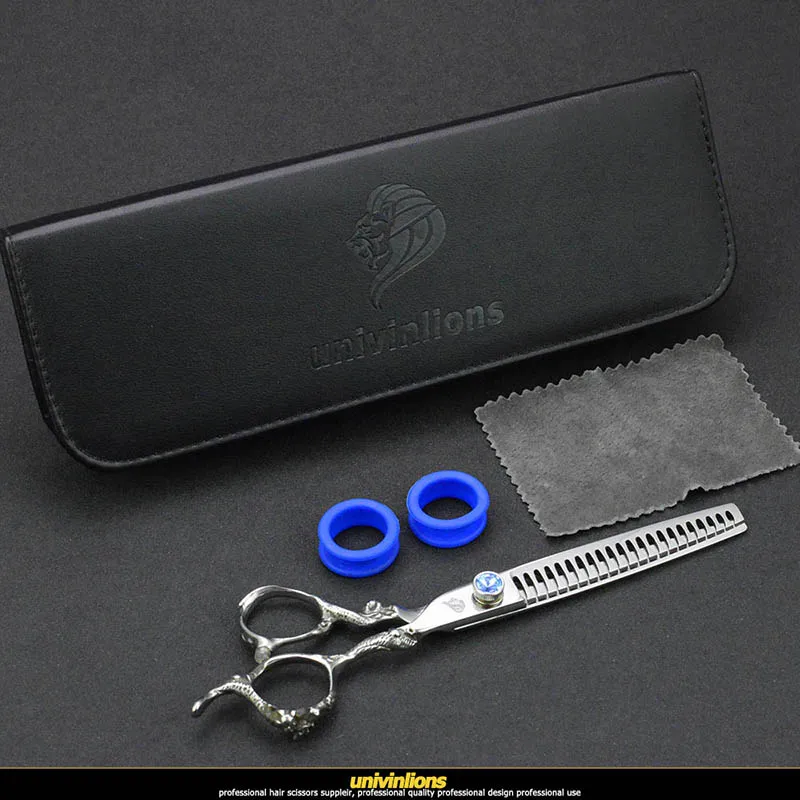 7 inch Pet Dogs Gromming Scissors Thinning Shears Sharp Edge Animals Cat Hair Thinning Scissors Barbers Cutting Tools