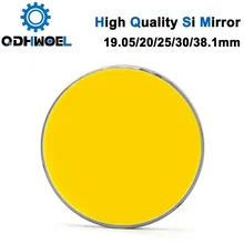 СО2 лазерные зеркала для лазерных позолоченных кремниевых рефлекторных линз диаметром. 19 20 25 30 38,1 мм Высокое качество Si отражающее