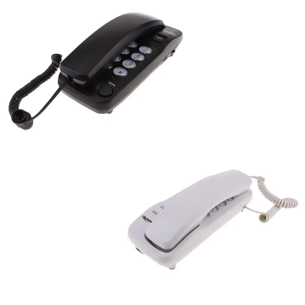 Portable Hanging Corded Phone Home Wall Line Telephone Office Business
