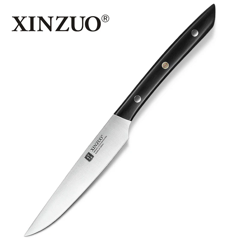 XINZUO 3,5 "кожура Ножи Кухня Ножи VG10 Дамаск Сталь Кухня ножей Нержавеющая сталь Парер Fuit Ножи Pakka деревянной ручкой