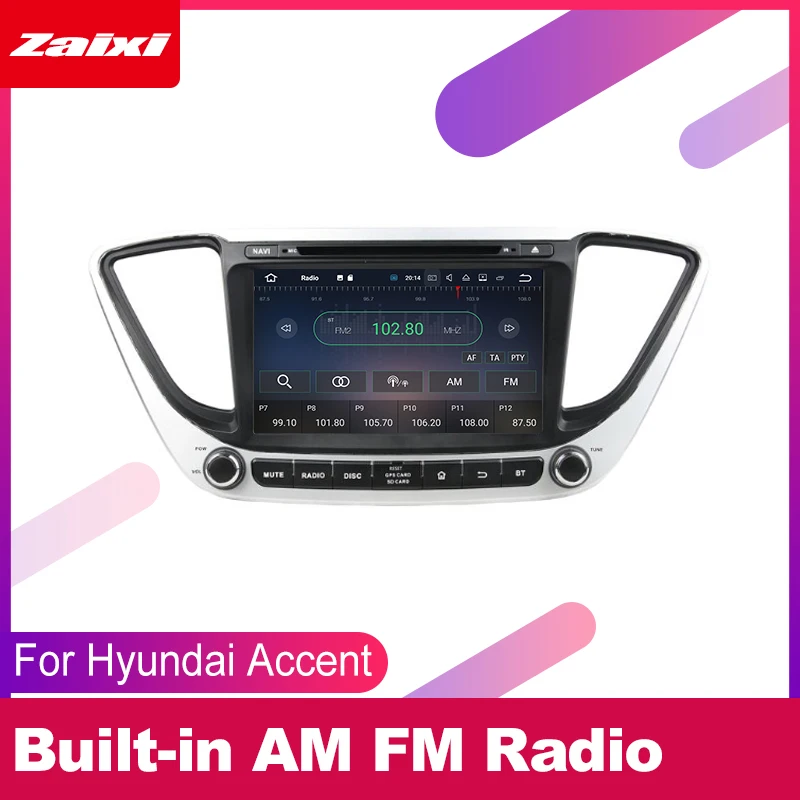 Автомобильный dvd-плеер gps Navi навигация для hyundai Accent 20182019 автомобильный Android мультимедийная система экран Радио стерео