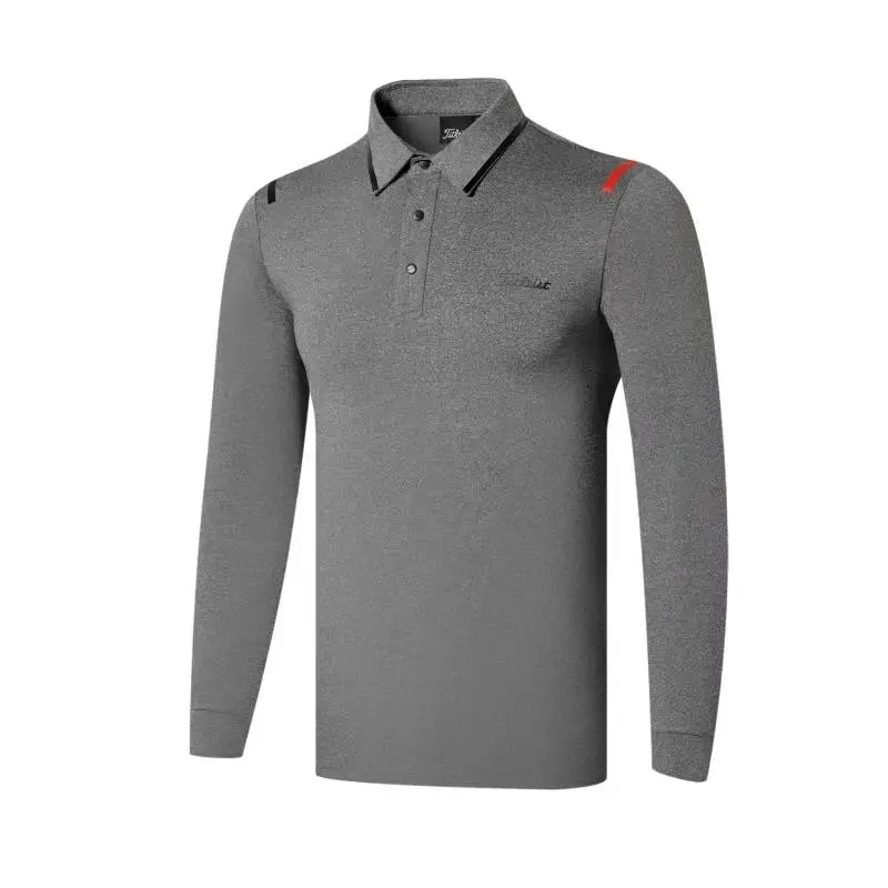 W SJTIT Мужская спортивная одежда с длинными рукавами футболка для гольфа 3 цвета одежда для гольфа s-xxl выбрать Досуг Одежда для гольфа - Цвет: Серый