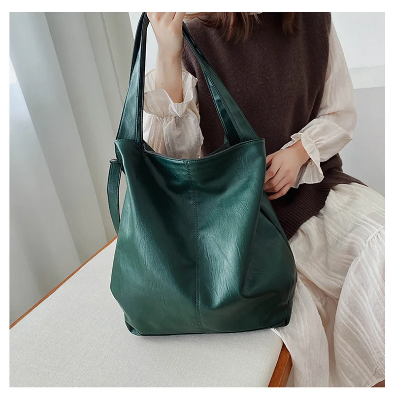 Large Capacity Black Shoulder Bag Female Luxury Soft Leather Messenger Bag Big All Match Handbags Women Brand Crossbody Bag Sac -He65da063478e44d3b47c5f9cf3af2eceB