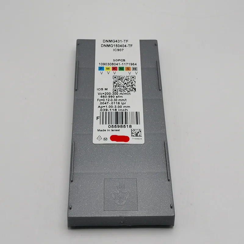 

45 ° ISCR lathe tool DNMG150404 / 08 TF IC907 external turning tool, CNC lathe tool R0.4 finishing tool R0.8 semi-finishing tool