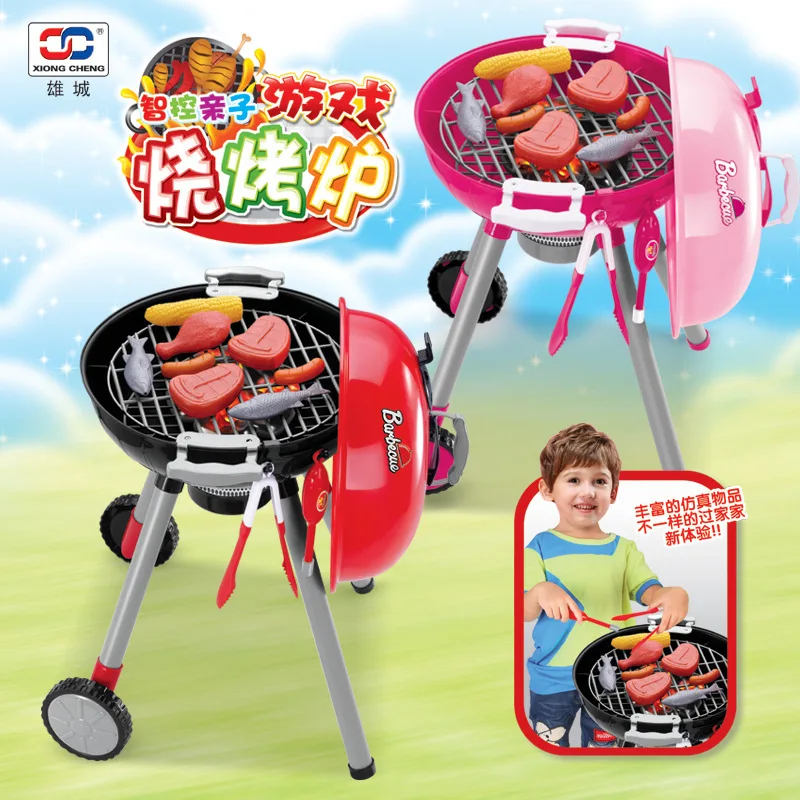 

Children Model Barbecue Grills Play House Game Ites Parent And Child Game Sound And Light Barbecue Grills Play House Toys