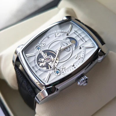 Transparent Skeleton Automatic Mechanical Watch Men Genuine Leather Belt Top Brand Luxury Self Winding Mens Retro Watch Clock - Цвет: white