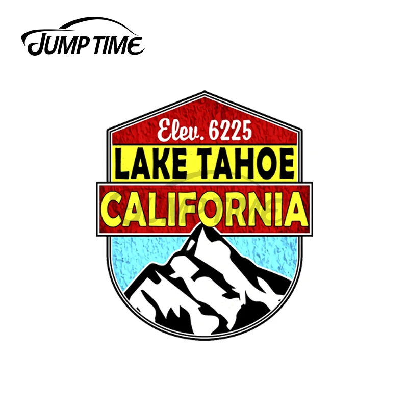 JumpTime 13 x 4cm Lake Tahoe California Skiing Boating Boat Ski Skier Snowboard Laptop Car Bumper Window Stickers Vinyl Decal