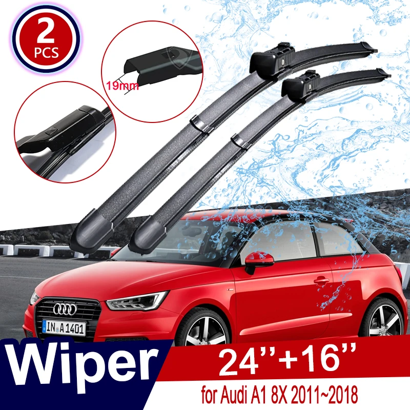 Автомобильные стеклоочистители для Audi A1 8X 2011 ~ 2018 переднего ветрового стекла