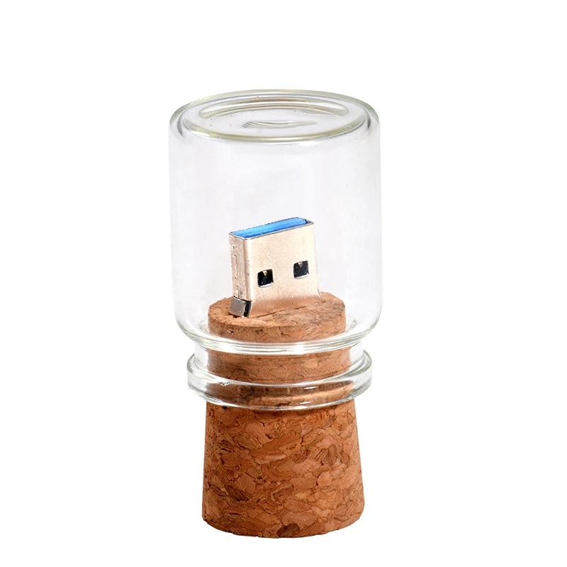 JASTER, Новое поступление, сумка-мессенджер, бутылка usb 2,0, карта памяти, стеклянная бутылка, usb флеш-накопители, деревянная пробковая флешка, 16 ГБ, 32 ГБ, 64 ГБ - Цвет: no box