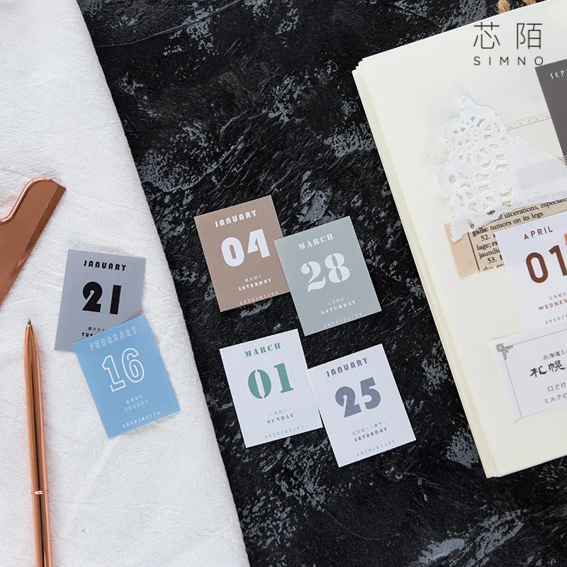 

Creative Simplicity 2019 2020 Mini Calendars DIY Bullet Journal Sticker Work Learning Schedule Planner Table Calendar