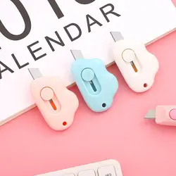 Mini couteau de poche en plastique, nuage, boîte, enveloppe en papier, couteau utilitaire, ouvre colis, coupe papier, couteau de papeterie 