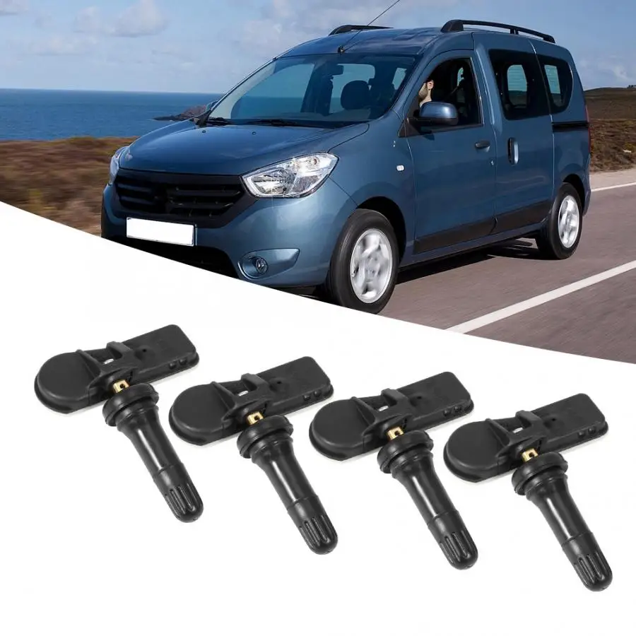 4 шт. контрольные датчики давления в шинах TPMS 407009322R подходят для dacia Dokker