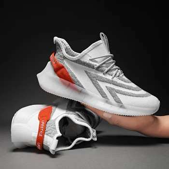 

2020 New Summer Breathable Men Comfortable Casual Shoes Wild Net Lightweight Lace Up Sports Shoes Tenis Masculino Adulto Running