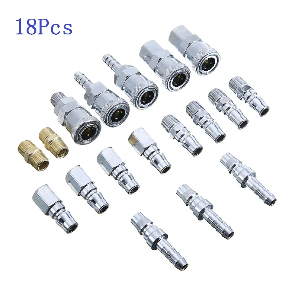 18 шт. муфта и соединитель Комплект Воздушный шланг фитинги компрессор воздушный