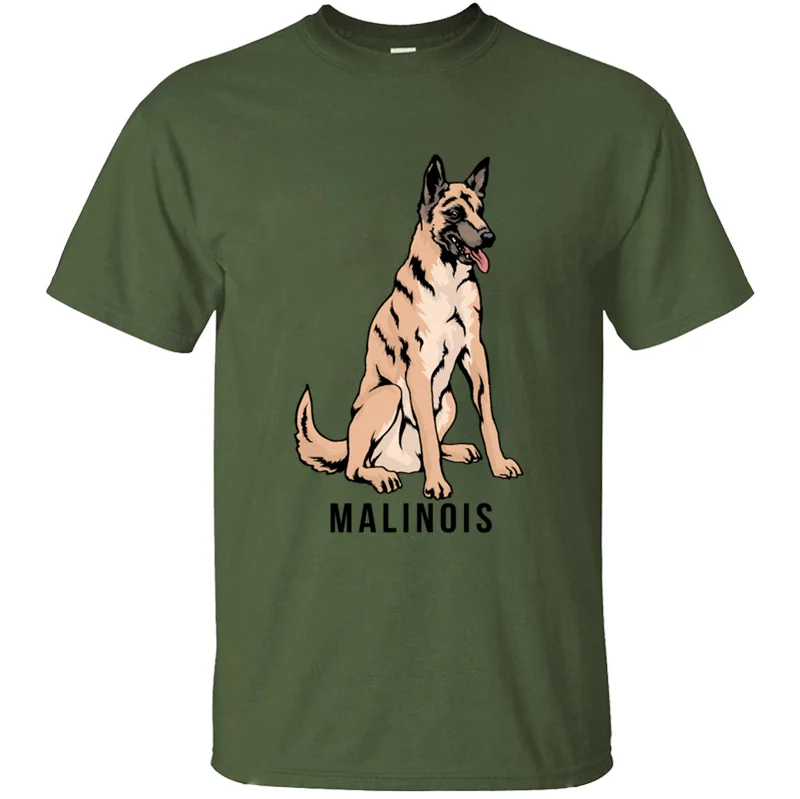 Базовая Мужская футболка с собачкой Malinois, новинка, модная мужская футболка, одежда от морщин, высокое качество, хипстер