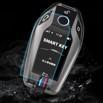 Custodia portachiavi per auto con Display a LED custodia per BMW serie 5 7 G11 G12 G30 G31 G32 i8 I12 I15 G01 X3 G02 X4 G05 X5 G07 X7 7 Custodia portachiavi per auto con Display a LED custodia per BMW serie 5 7 G11 G12 G30 G31 G32 i8 I12 I15 G01 X3 G02 X4 G05 X5 G07 X7 - Custodia portachiavi per auto con Display a LED custodia per BMW serie 5 7 G11