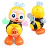 Lowered Electric Dancing Sing Cartoon Bee Lighting Music Animal Plastic Doll Gift Kids Toy AANAl19zx
