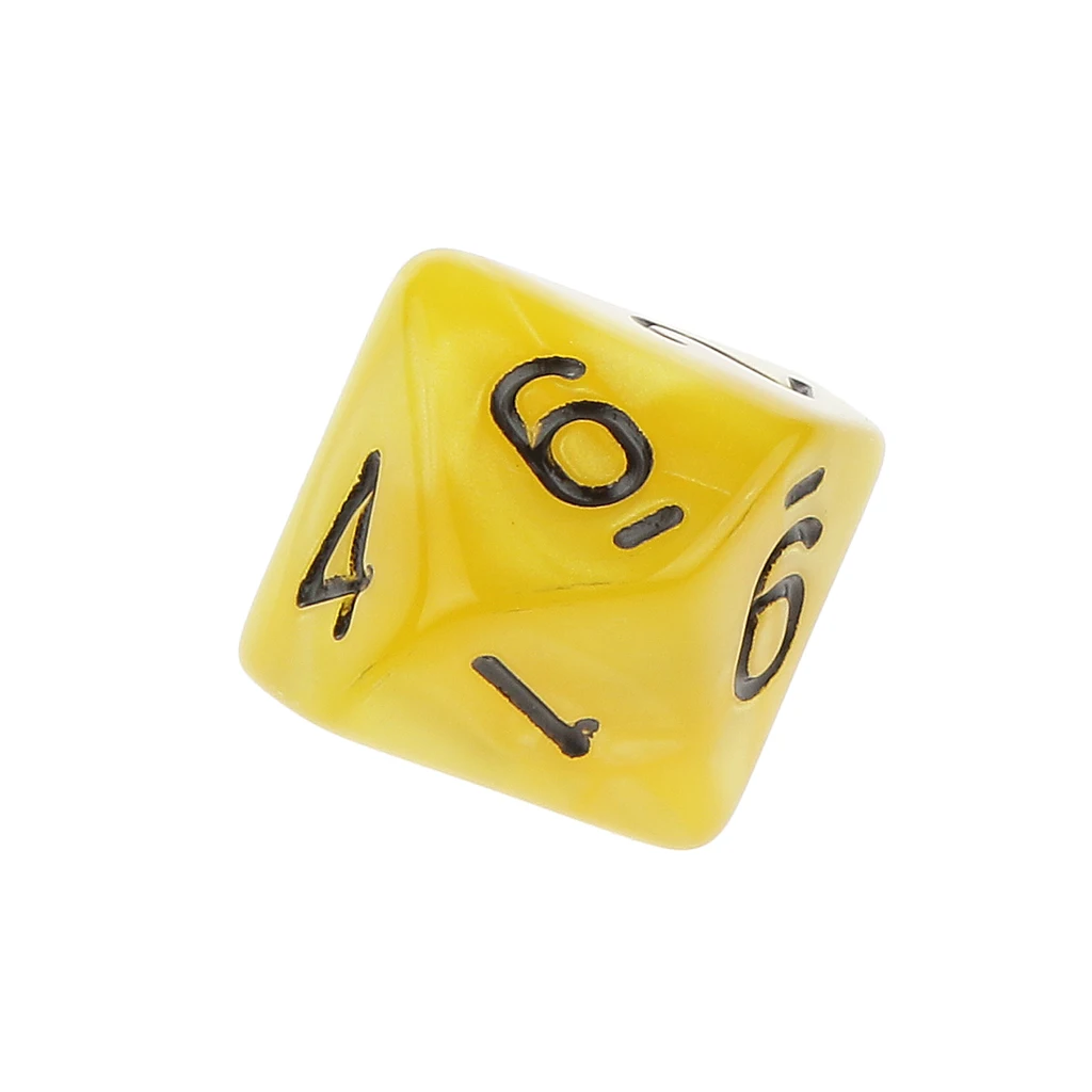 20x 22mm Ten Sided Dice D10 for Playing Dungeons D&D TRPG Roleplay Game Toys Party Gambling Dices Game Digital Dices