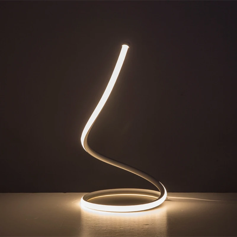 Best Creative Bedroom Table Lamp Bedside Lamp LED Shaped Simple Eye Protection Reading Table Lamp White Light with Eu Plug