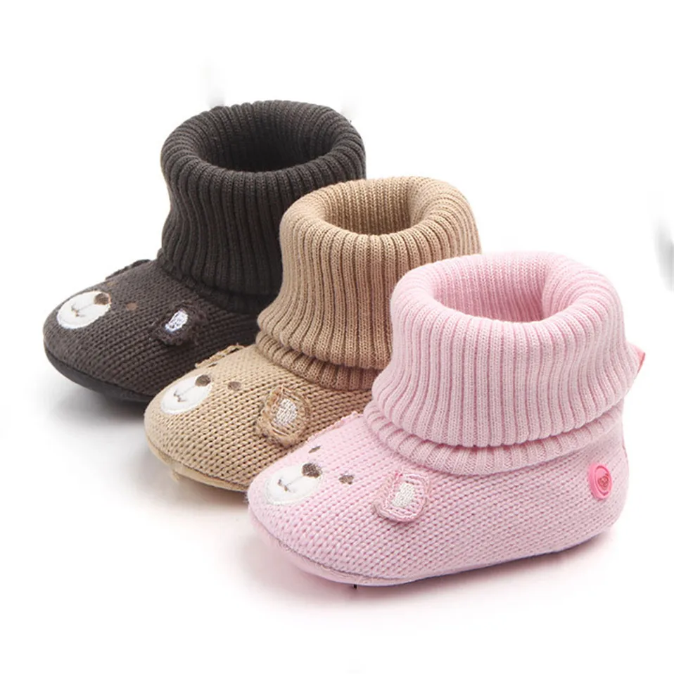 

2019 New Arrival Newborn Baby Girls Boys Snow Boots Winter Leather Boots Infant Soft Bottom Shoes Baby PU Furry Warm Boots 0-18M