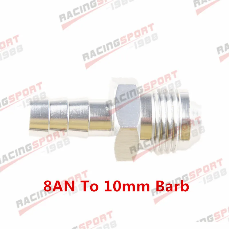 4AN 6AN 8AN 10AN 12AN до 4 мм 6 мм 8 мм 10 мм 1 ''прямой фитинг топливной линии - Цвет: SILVER