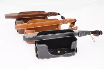 

Leather Protect Half Case Grip with strap for Sony RX1 RX1R Camera