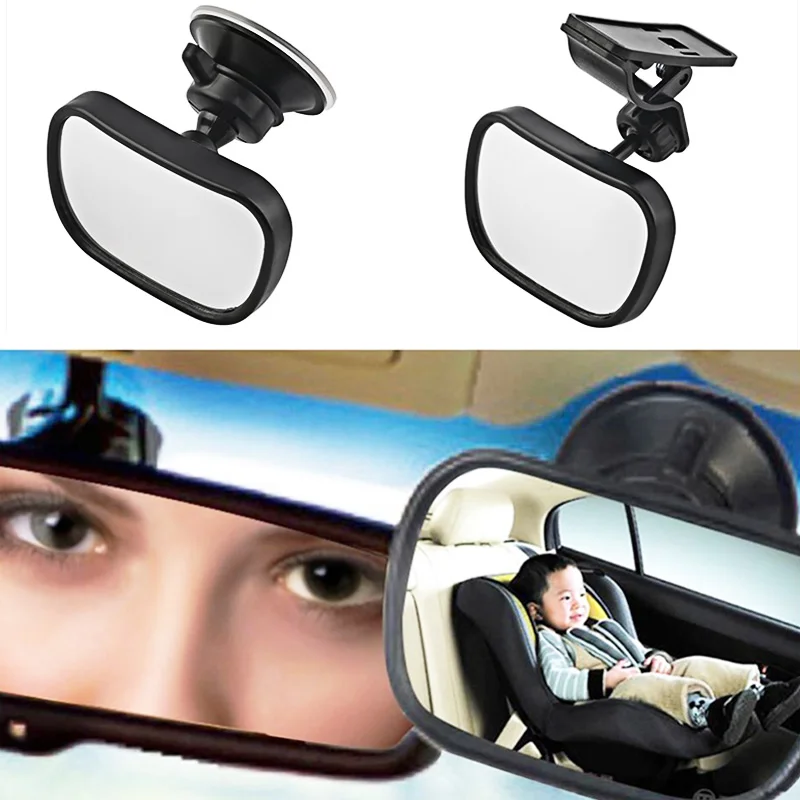 

2 in 1 Mini Safety Car Back Seat Baby View Mirror Adjustable Baby Rear Convex Mirror Car Baby Kids Monitor Car-styling