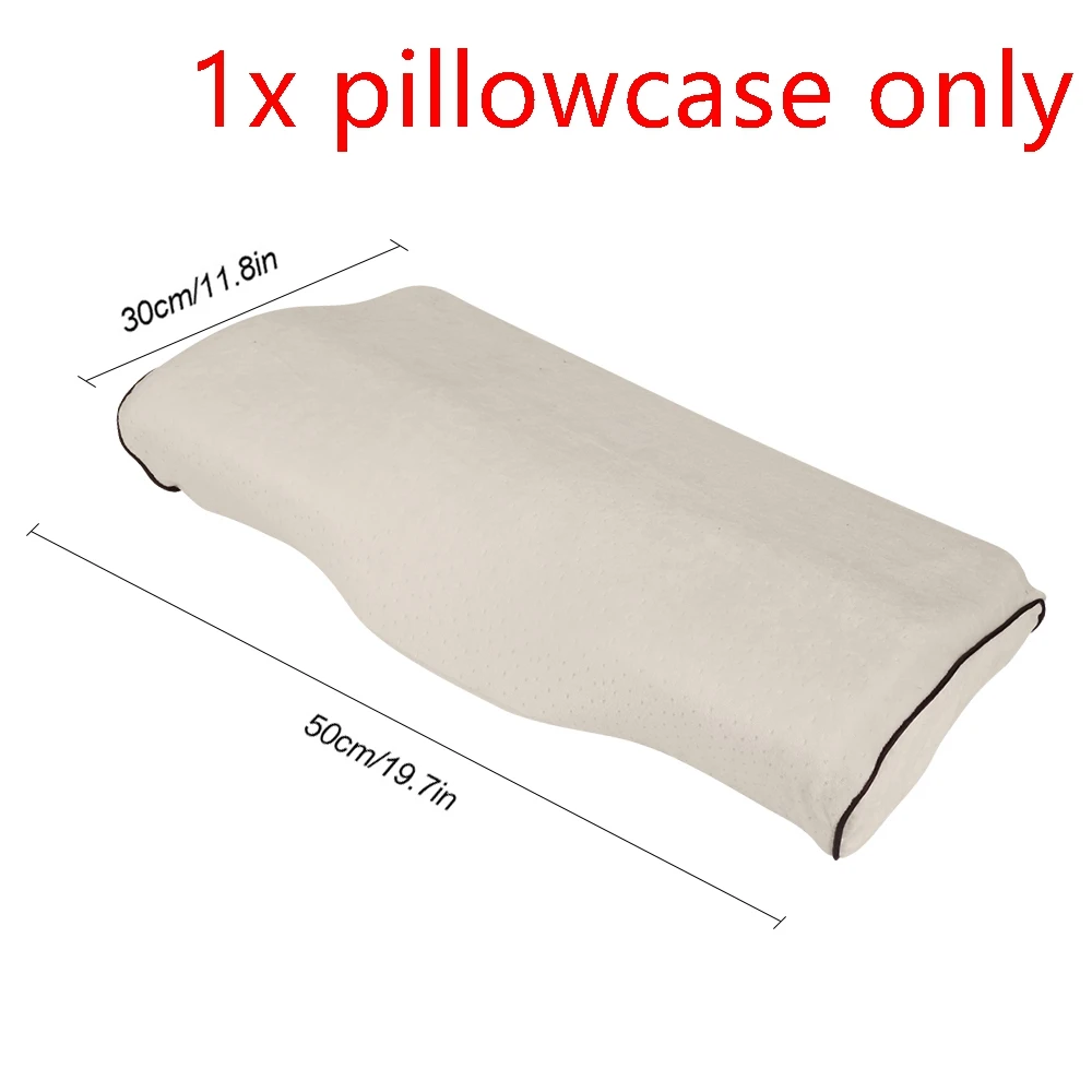 A-pillowcase Urijk подушка для кровати в форме бабочки Ортопедическая Подушка массажная подушка из пены с эффектом памяти для сна для облегчения боли в шее шейки матки - Цвет: A-pillowcase
